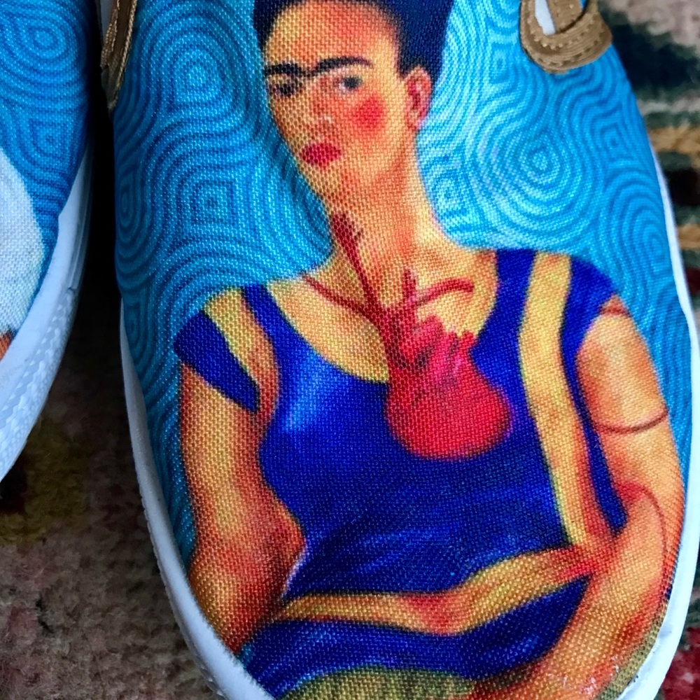 Frida Kahlo slip on shoes